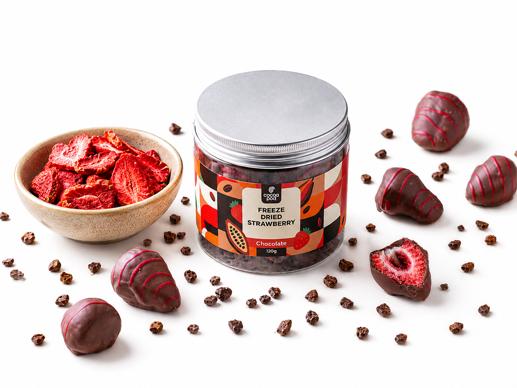 Cocoa Pod | Freeze Dried Strawberry Chocolate 120g